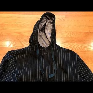 Cor3 Black Pinstripe Jacket. Size Large